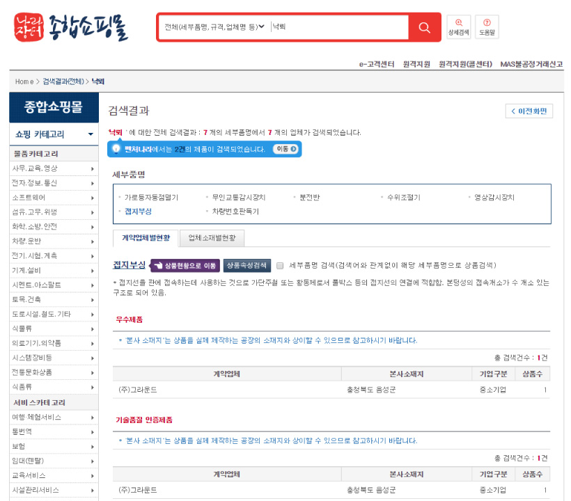 나라장터 종합쇼핑몰 구매방법